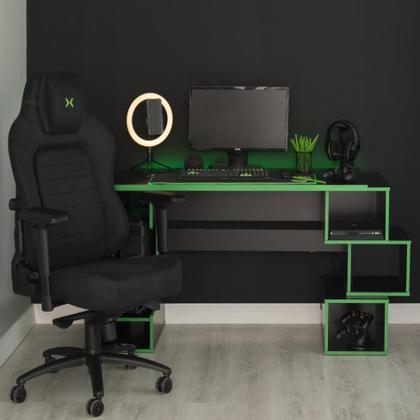 Cadeira Gamer Titans Cronus Tecido Preta - LEX - Cadeira Gamer