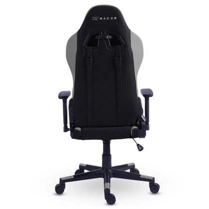 Imagem de Cadeira Gamer XT Racer Defender, Até 120kg, Com Almofadas, Reclinável, Descanso de Braço 3D, Preto e Cinza - XTR-032