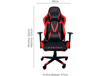 Cadeira Gamer XT Racer Reclinável Giratória Preta e Vermelha