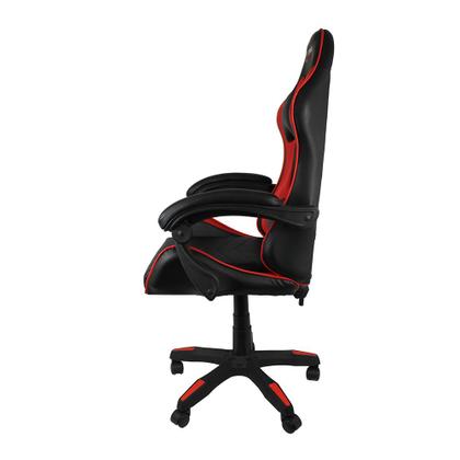 Imagem de Cadeira Gamer XTreme Gamers Cinesis NY Preta e Vermelha Conforto e Performance para Jogos e Escritório  Evolux