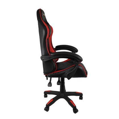 Imagem de Cadeira Gamer XTreme Gamers Cinesis NY Preta e Vermelha Conforto e Performance para Jogos e Escritório  Evolux