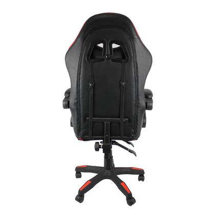 Imagem de Cadeira Gamer XTreme Gamers Cinesis NY Preta e Vermelha Conforto e Performance para Jogos e Escritório  Evolux