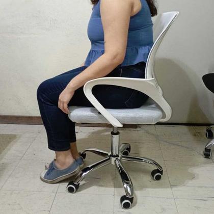 Imagem de Cadeira Giratoria Escritorio Ergonomica Ajustavel Confortavel Resistente Home Office Quarto Apoio Braço