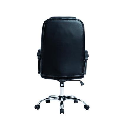 Imagem de Cadeira Giratória Presidente Office Ergonômica Preta Suporta 130kg Conforto e Estilo