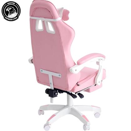 Imagem de Cadeira giratoria tipo gamer, mod zyft1502 com encosto alto ajustavel, costa e assento acochoados em pu com espuma