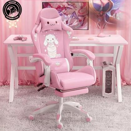 Imagem de Cadeira giratoria tipo gamer, mod zyft1502 com encosto alto ajustavel, costa e assento acochoados em pu com espuma