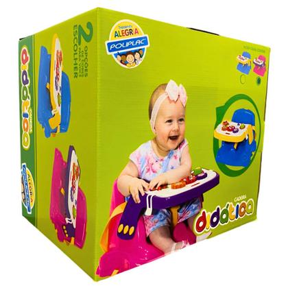 Imagem de Cadeira Infantil 2x1 Para Bebê Alimentação e Didática Cadeirão Papinha e Atividades Educativo Para Crianças