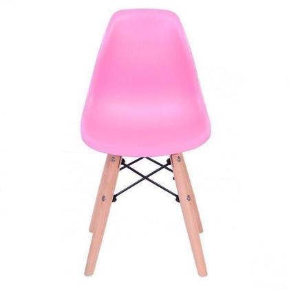 Imagem de Cadeira Infantil Base Madeira Or Design Rosa