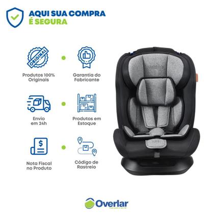 Imagem de Cadeira Infantil Carro Bebê Auto Reclinável Infantil 0 a 36 Kg Cadeirinha Segurança MultiKids Baby