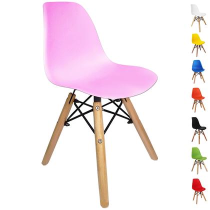 Imagem de Cadeira Infantil Charles Eames Eiffel Kids Pés De Madeira