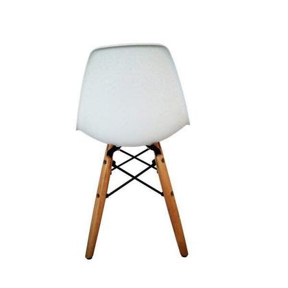 Imagem de Cadeira Infantil Eames Polipropileno Base Madeira Eiffel Espresso Móveis