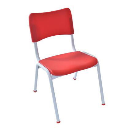 Imagem de Cadeira Infantil Escolar Infantil Polipropileno Vermelha