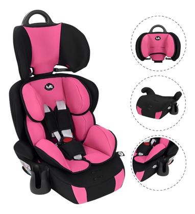 Imagem de Cadeira Infantil Para Carro Booster Versati Até 36kg Rosa 3 em 1