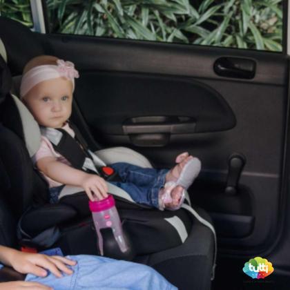Imagem de Cadeira Infantil Para Carro Cadeirinha Bebê 5 Pontos Rosa