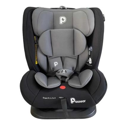 Imagem de Cadeira Infantil Para Carro Zaya Ajustável de 0 a 36kg Auto Preta e Cinza - Passear