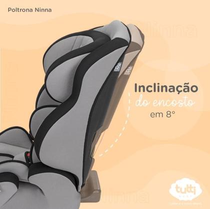 Imagem de Cadeira Infantil Poltrona Reclinável Ninna Preta de 9 a 36Kg - Tutti Baby