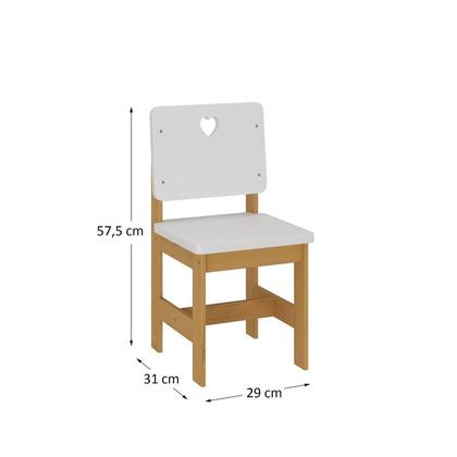 Imagem de Cadeira Infantil Sofia Madeira Maciça e MDF