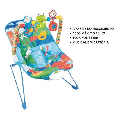 Imagem de Cadeira Infantil Zippy Musical e Vibratória para Bebês até 18kg