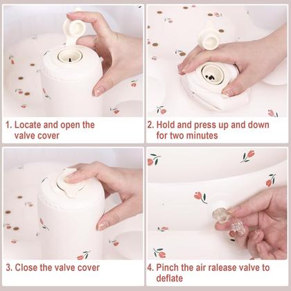 Imagem de Cadeira Inflável AirSwim Tulip para Bebês (a partir de 3 meses)