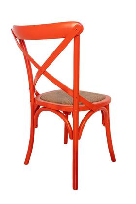 Imagem de Cadeira Katrina Cross Paris com Assento em Rattan Natural  Colorida