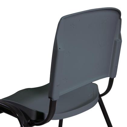 Imagem de Cadeira Lara Plástica Universitária Cor:Cinza