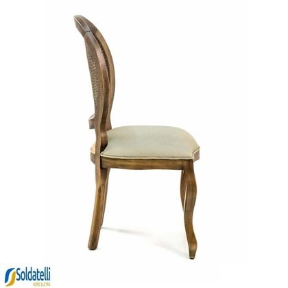 Imagem de Cadeira Medalhão Com Braço - Castanho Oregon - Datelli Design