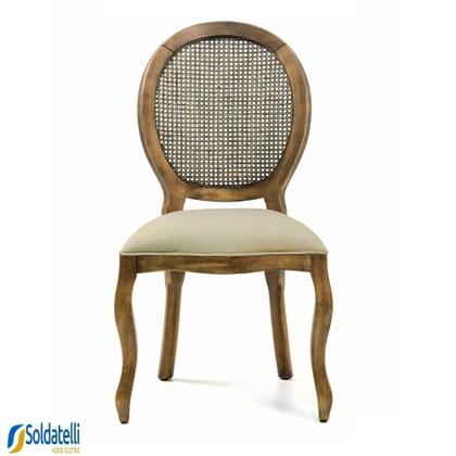 Imagem de Cadeira Medalhão Com Braço - Castanho Oregon - Datelli Design