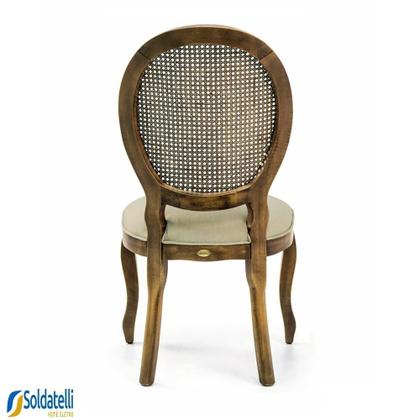 Imagem de Cadeira Medalhão Com Braço - Castanho Oregon - Datelli Design