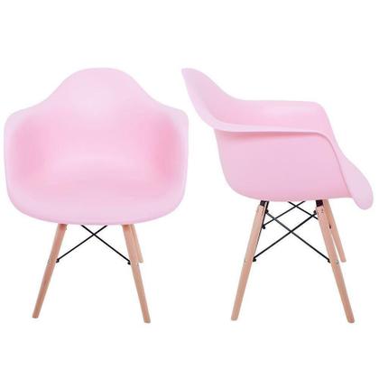 Imagem de Cadeira Melbourne Eiffel Charles Eames Base Madeira Rosa