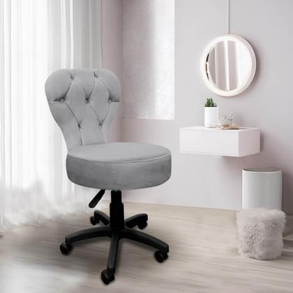 Imagem de Cadeira Mocho SOFT Escritório Estética Veludo - SOFA STORE