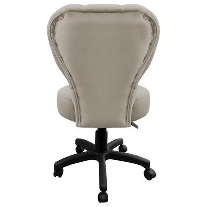 Imagem de Cadeira Mocho Soft Para Estética E Extensão De Cílios Veludo Bege