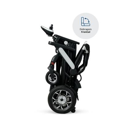 Imagem de Cadeira Motorizada De Alumínio Kg D3000 Super Light Dellamed leve confortavel preta eletrica