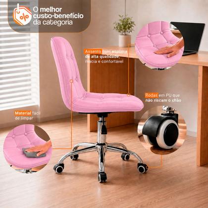 Imagem de Cadeira Office Botonê Giratória Ergonômica para Escritório e Home Office Confortável