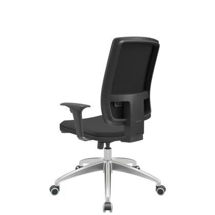 Imagem de Cadeira Office Brizza Soft Aero Preto RelaxPlax Base Aluminio 120cm - 63916