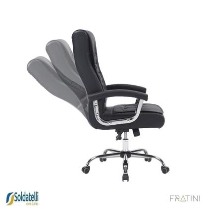 Imagem de Cadeira Office California Base Simples PU Várias Cores - Fratini
