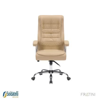 Imagem de Cadeira Office California Base Simples PU Várias Cores - Fratini