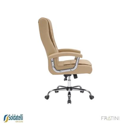 Imagem de Cadeira Office California Base Simples PU Várias Cores - Fratini