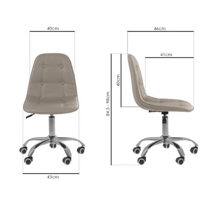 Imagem de Cadeira Office Eiffel Botonê Ajustável Base Giratória com Ebook