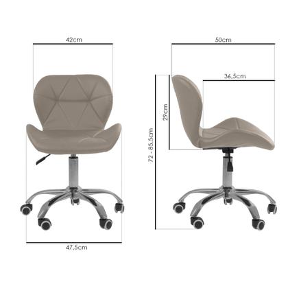 Imagem de Cadeira Office Eiffel Slim Com Base Giratória E Ajustável com Ebook