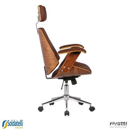 Imagem de Cadeira Office Lisboa PU Com Encosto Várias Cores - Rivatti