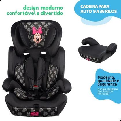 Imagem de Cadeira P Auto Infantil 9 A 36 Kg Vira Assento De Elevação - Michey, Minnie e Stitch