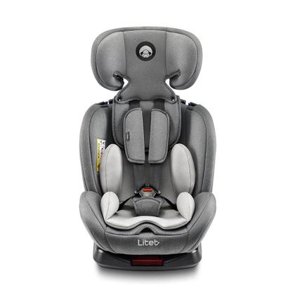 Imagem de Cadeira Para Auto 0-36 Kgs Isofix Com Rotação Snugfix Preta e Cinza Litet - BB455