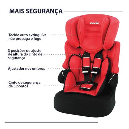 Imagem de Cadeira para Automóvel Infantil Vira Booster de 9 a 36kg Beline Luxe Nania