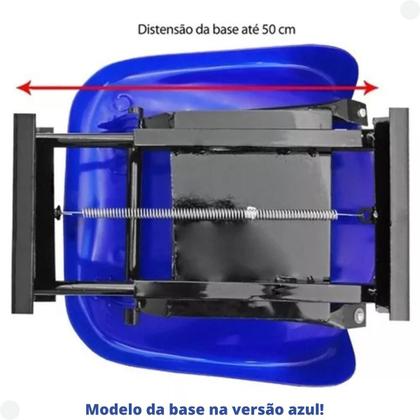 Imagem de Cadeira Para Barco De Pesca Giratória Piloteiro Concha Cinza