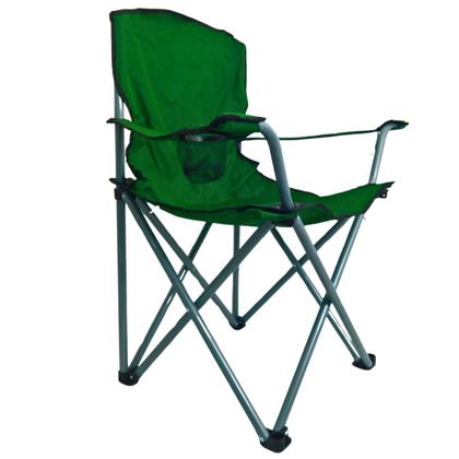 Imagem de Cadeira Para Camping Dobravel Reforçada Premium 160KG Verde