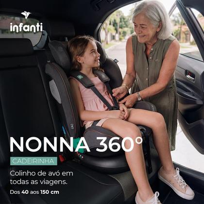 Imagem de Cadeira para carro Nonna isofix e giro 360 Infanti Cinza Asfalto