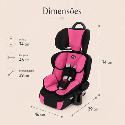 Imagem de Cadeira para Carro Tutti Baby Versati Rosa 9 a 36kg Infantil