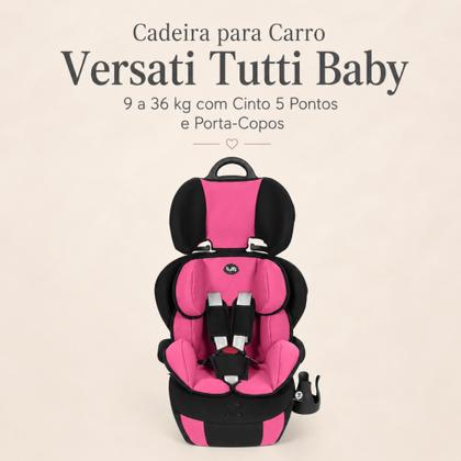 Imagem de Cadeira para Carro Tutti Baby Versati Rosa 9 a 36kg Infantil