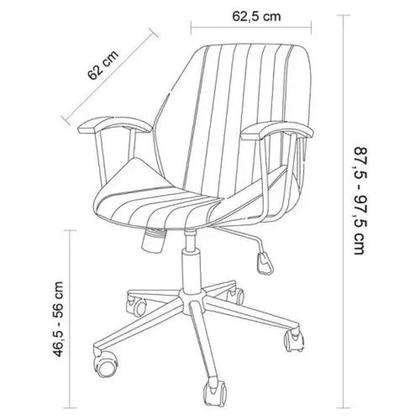 Imagem de Cadeira Para Escritório Diretor Executiva Couro Saragoça