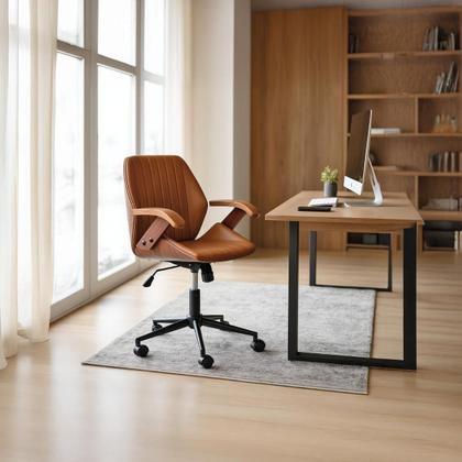 Imagem de Cadeira Para Escritório Diretor Executiva Couro Saragoça